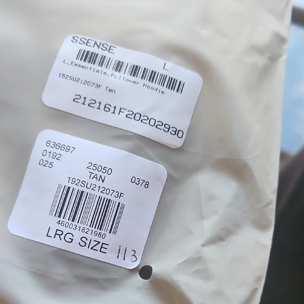 Fear of God Essentials Pullover Hoodie | Tan - Picture 13 of 13